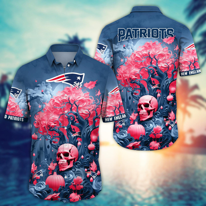 New England Patriots Halloween Skull Trending Hawaii Shirt New Arrivals H51939