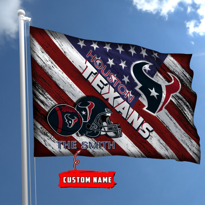 Houston Texans-Custom Name-Personalized Flag-DS003