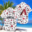 Arizona Diamondbacks Hawaiian Shirt Tropical Beach