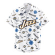 Utah Jazz Hawaiian Shirt Tropical Beach