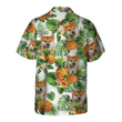 Akita Inu - Tropical Pattern Hawaiian Shirt