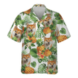 Akita Inu - Tropical Pattern Hawaiian Shirt