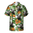 American Bulldog AI - Tropical Pattern Hawaiian Shirt