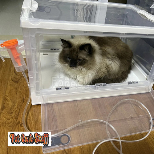 Pet Atomization Box Oxygen Room Foldable Easy To Carry Veterinary Nebulization Box Oxygen Cage for Veterinary Atomization Box