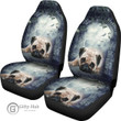 Pug Dog Print Car Seat Covers