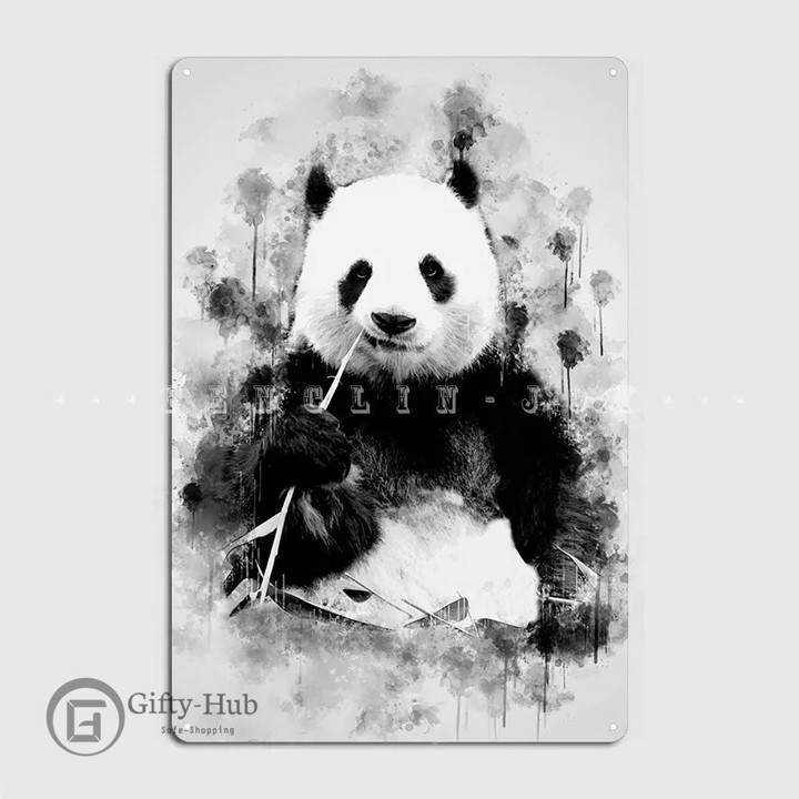 Panda Metal sign rr