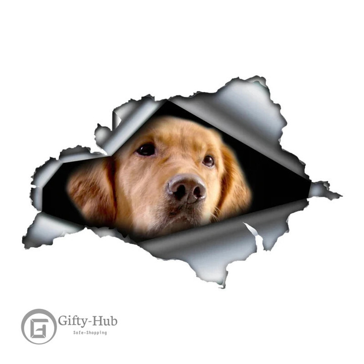 Golden Retriever Car Sticker