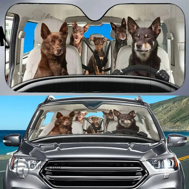 Australian Kelpie Car Sun Shade
