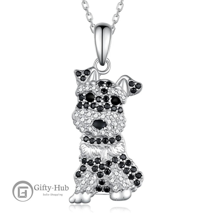 Schnauzer Puppies Necklace Pendant