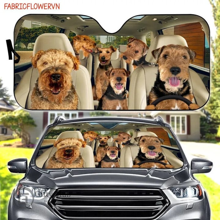 Welsh Terrier Car Sunshade