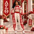 Premium Women's Baroque Cropped Hoodie & Balloon Jogger Pants Set HCT APT DST 2710267