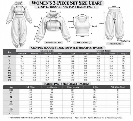 Premium Women's Baroque Cropped Hoodie & Balloon Jogger Pants Set HCT APT DST 2710267