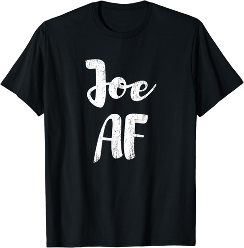 Joe Af Common Man American Name Funny Retro Vintage Grunge T-Shirt