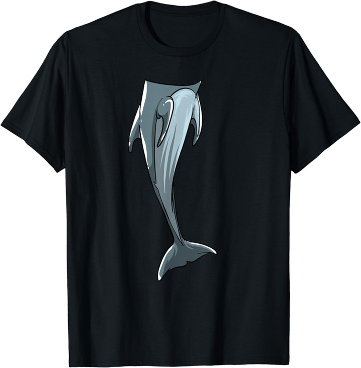 Cool Headless Dolphin | Funny Lazy Halloween Costume Gift T-Shirt