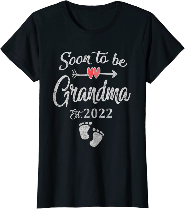 Womens Soon to be Grandma 2022 Mother&#39;s Day For New Grandma T Shirt Long Sleeve Sweatshirt Hoodie