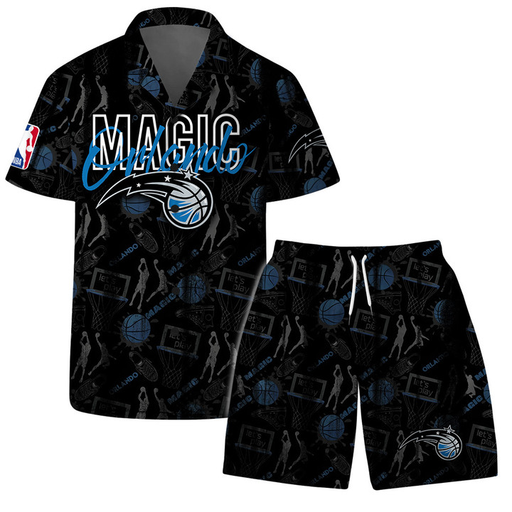 Orlando Magic - NBA Logo Basketball Street Style Design Hawaiian Set