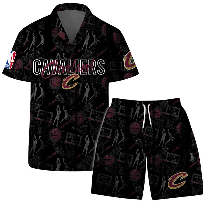 Cleveland Cavaliers - NBA Logo Basketball Street Style Design Hawaiian Set