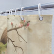 Hummingbird Shower Curtain – Delicate Bird-Themed Bathroom Decor Piece