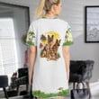 German Shepherd AOP T-Shirt Dress
