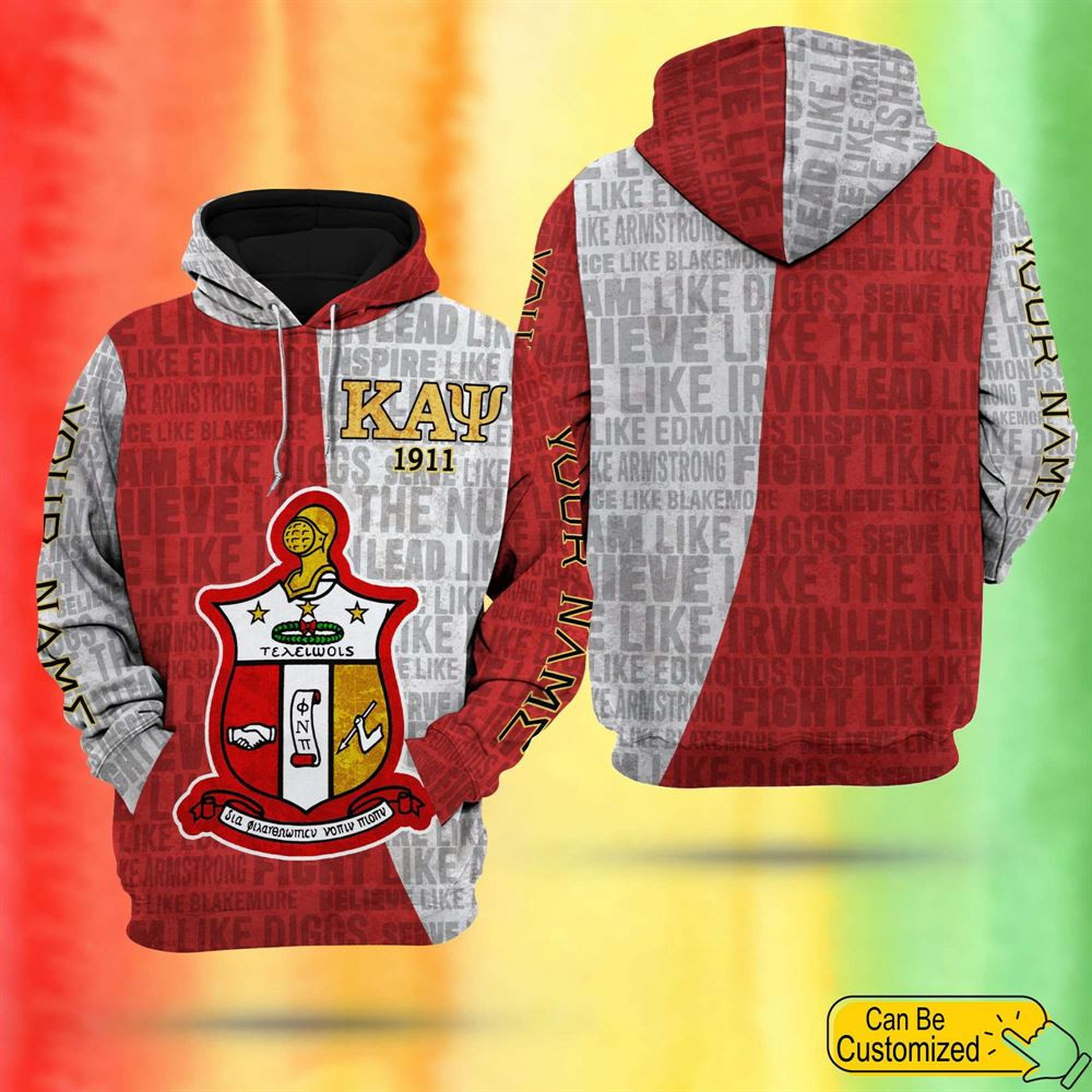 Personalized Black History Shirt Kappa Alpha Psi Fraternity Hoodie Pan ...