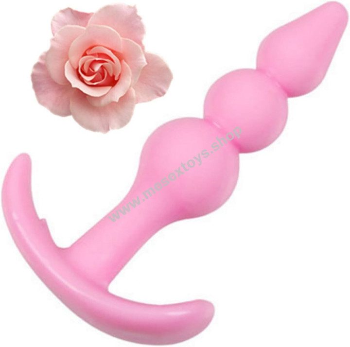 Anal Toys Anal Beads Anal Plug Butt Plug Adult Sex Toys for Women Men ( Pink )