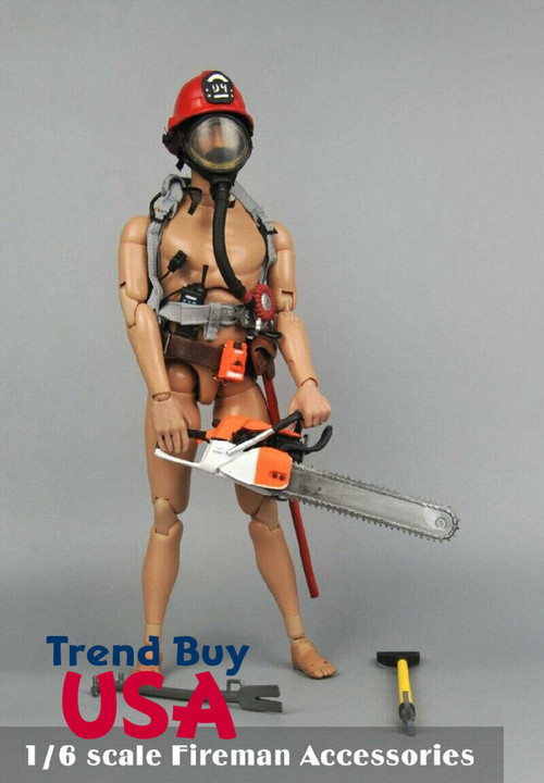 Firefighter 12" Female & Male Action Figure Doll