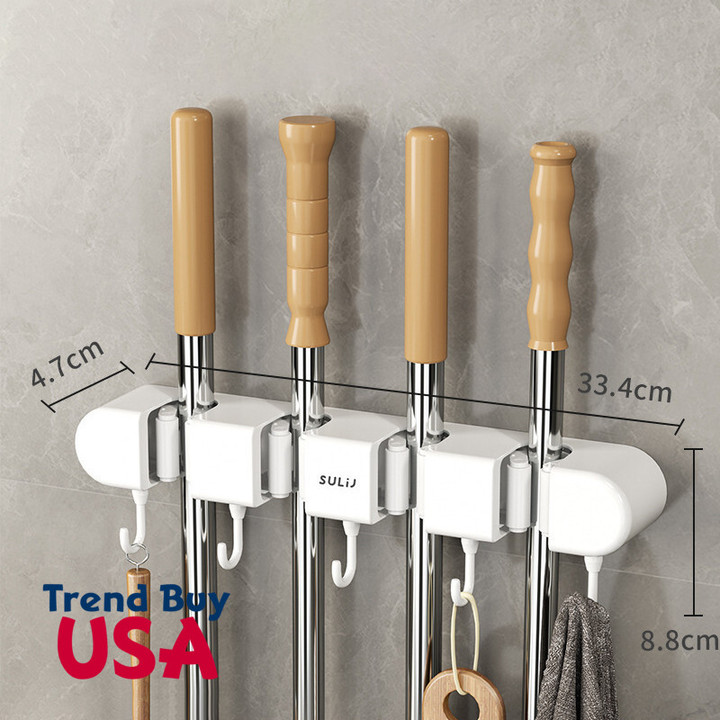 New Mop & Broom Holder with Hook