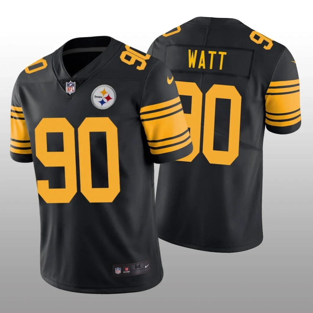 Men's Pittsburgh Steelers Black Color Rush / Alternate Vapor F.U.S.E. Limited Jersey