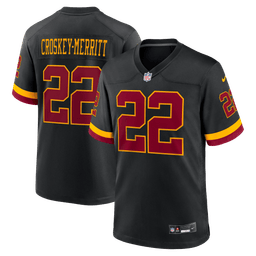 Men's Washington Commanders Alternate Hail Raiser Black Game Jersey