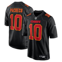 Men's NFL Kansas City Chiefs Carbon Fashion Full Stitched Black Jersey
