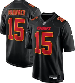 Men's NFL Kansas City Chiefs Carbon Fashion Full Stitched Black Jersey