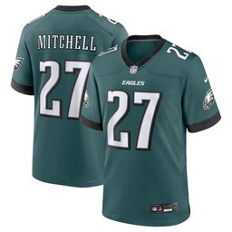 Men's Midnight Green Philadelphia Eagles Team Game Jersey
