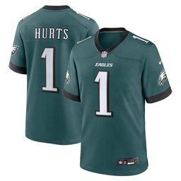 Men's Midnight Green Philadelphia Eagles Team Game Jersey