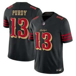Men's Black San Francisco 49ers Rivalries Collection Custom Game Jersey