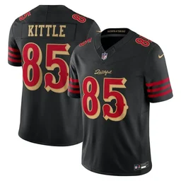 Men's Black San Francisco 49ers Rivalries Collection Custom Game Jersey