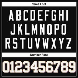 Black Alternate White-Gold Authentic Custom Football Jersey