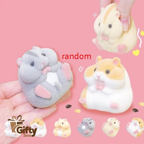 New Flocking Doll Cute Hamster Children Plush Toy Capsule