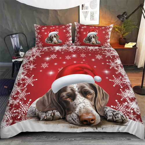 Premium German shorthaired pointer Christmas Bedding Set
