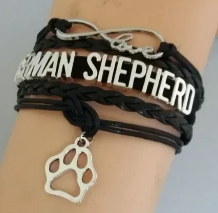 Love German Shepherd Dogs Bracelet