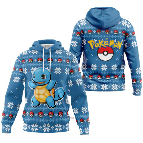 3D Anime Pokemon Squirtle Custom Fandom Ugly Christmas Sweater VA309040