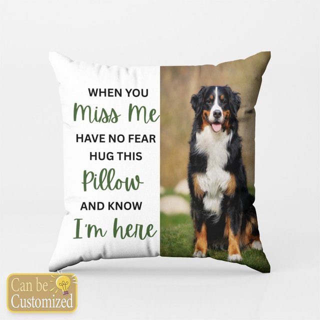 Custom pet photo pillow personalized portrait pillow