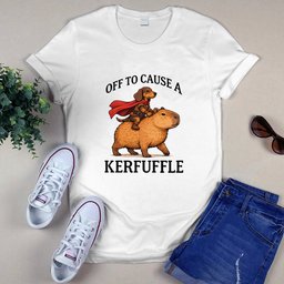 Off to Cause a Kerfuffle Dachshund unisex graphic T-shirt