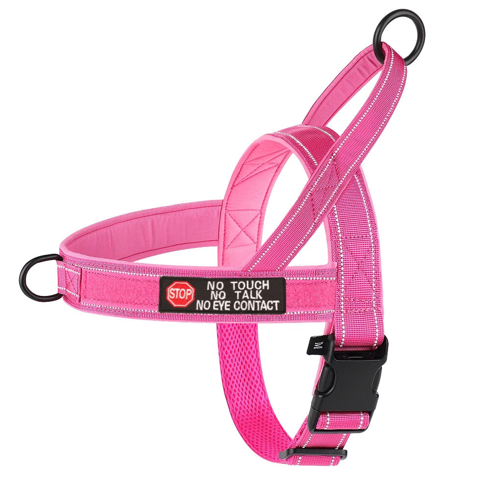 Tactical dog harness size guide — S M L XL chest measurements for French Bulldog Pug