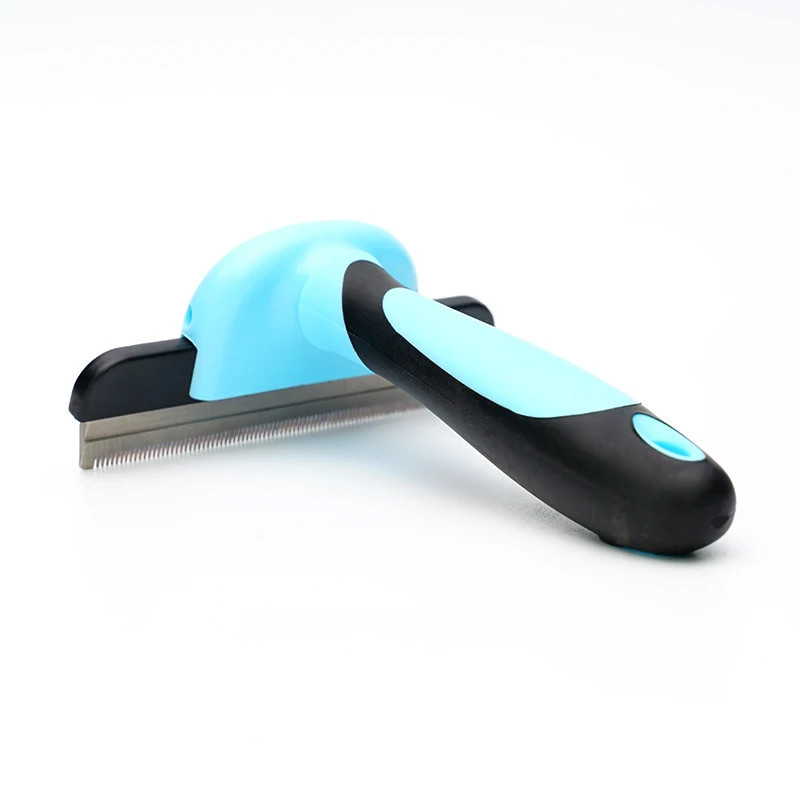 Dog dematting comb [color] — stainless steel detangling comb for thick coats