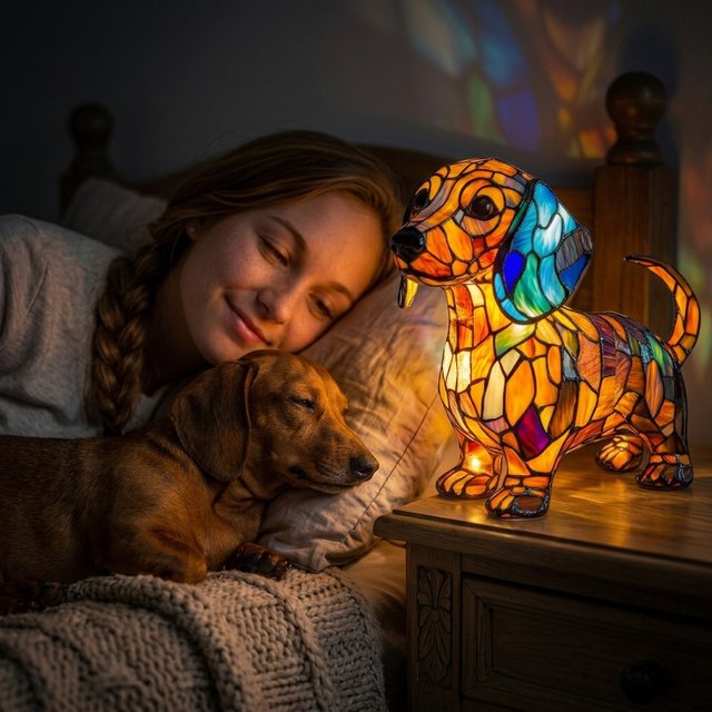 Dachshund night light dog-shaped LED decorative lamp for home and bedroom