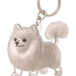 Clear pet hair keepsake keychain for dog or cat memorial Wigglelove