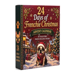 Mini French Bulldog figurines in artist astronaut cowboy and chef costumes from the advent calendar