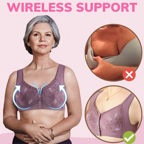 Dr.Care™ Orthopedic Push Up Daily Comfort Cotton Front Closure Bra