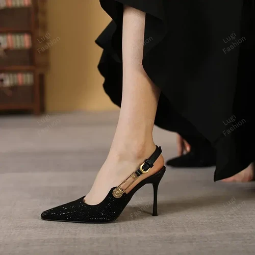 H-068 LUGI Pointed toe high heels pumps shoes for women