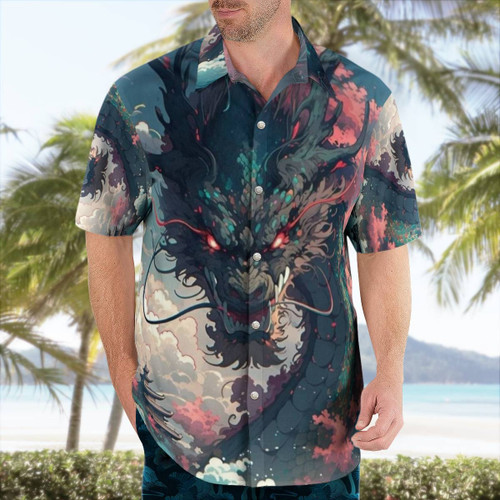 Dragon AOP Hawaii Shirt S0003